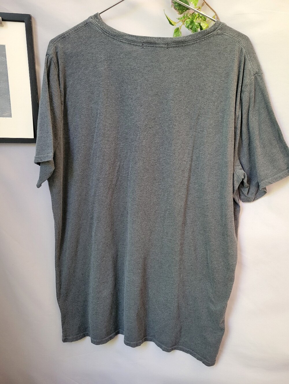 Gustin Crew Neck Short Sleeve Tee Shirt Gray M - Picture 2 of 12